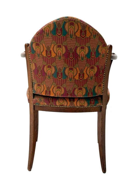 Art Deco Armchair by Paul Bromberg, Solid Oak, Re-Upholstered, 1920s